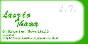 laszlo thoma business card